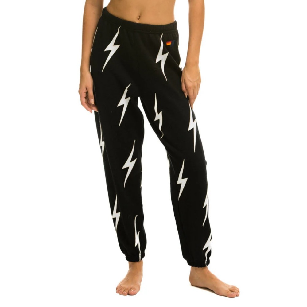 BOLT STITCH REPEAT BLK/WHT SWEATS